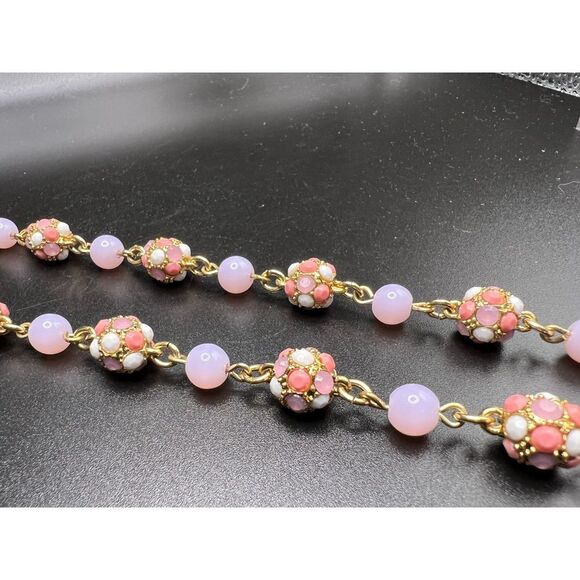 Talbots Pink Mosaic Necklace - Picture 3 of 7